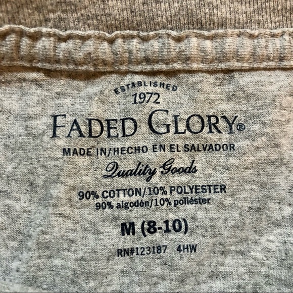 Faded Glory American Flag T-Shirt - Size Medium (8-10) - Picture 5 of 5